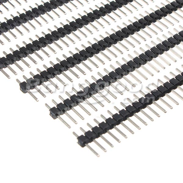 50 Pcs 40 Pin 2.54mm Single Row Male Pin Header Strip For Arduino Prototype Shield DIY 8